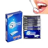 28Stück Teeth Whitening Strips,Zähne Aufhellen,Zahnaufhellung,Bleaching Zähne,White Zahnweiss Whitestrips Stripes Set,Zahnbleaching Smile Zahn...