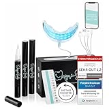 Hochwertiges Teeth whitening kit von UniqueSmile - Testsieger 2023 - All in One Bundle für Zahnaufhellung & weiße Zähne|Zahn Bleaching Set...