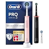 Oral-B Pro 3 3900 Elektrische Zahnbürste/Electric Toothbrush, Doppelpack & 3 Aufsteckbürsten, 3 Putzmodi, 360° Andruckkontrolle für Zahnpflege,...