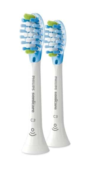 Philips Sonicare C3 Premium Plaque Defence Standard-Bürstenkopf weiß HX9042/17 (2 Stück)