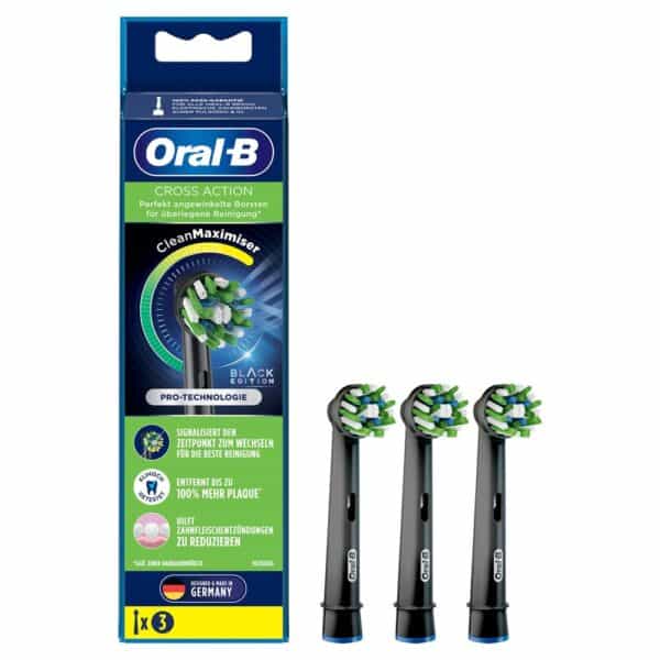 Oral-B Aufsteckbürsten CrossAction Black Edition