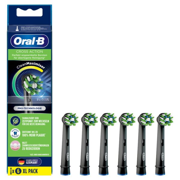 Oral-B Aufsteckbürsten CrossAction Black Edition