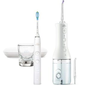 Philips HX3866/41 - Combo Pack: DC 9000 Schallzahnbürste & Power Flosser 3000 weiß